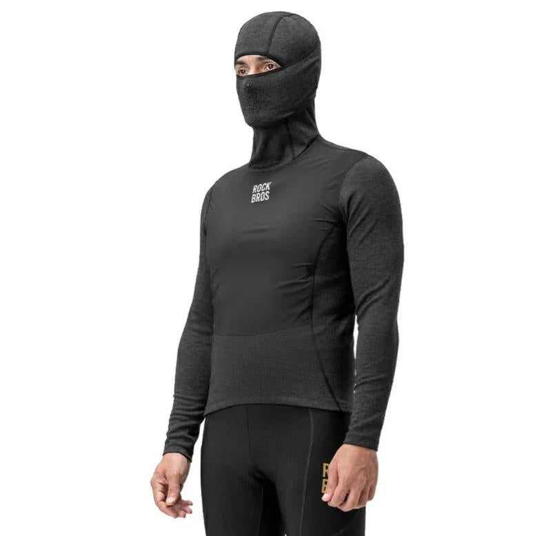 Ropa interior térmica de invierno para ciclismo masculino de manga larga