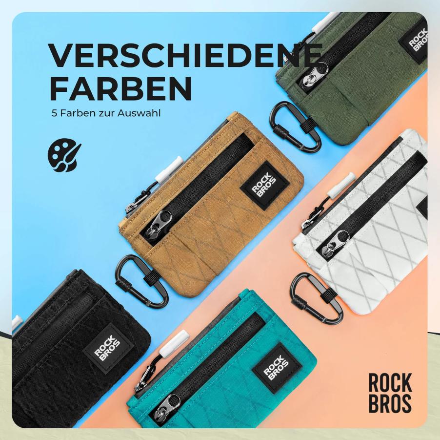 CARTERA COMPACTA ROCKBROS ️Para tarjetas y efectivo  Perfecta para el día a día, deporte y viajes ️Elegante, ligera y práctica – tu inteligente compañero de diario