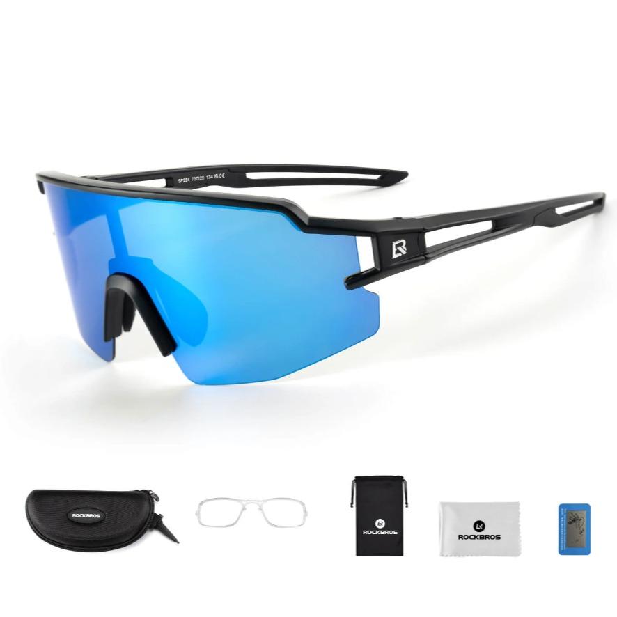 ROCKBROS Gafas Deportivas Polarizadas – Gafas de Ciclismo Antiviento con Protección UV400 ‍️ Ligeras, Estilosas y Resistentes – Perfectas para Ciclismo, Correr, Aire Libre & Urbano & Diario ️ Unisex