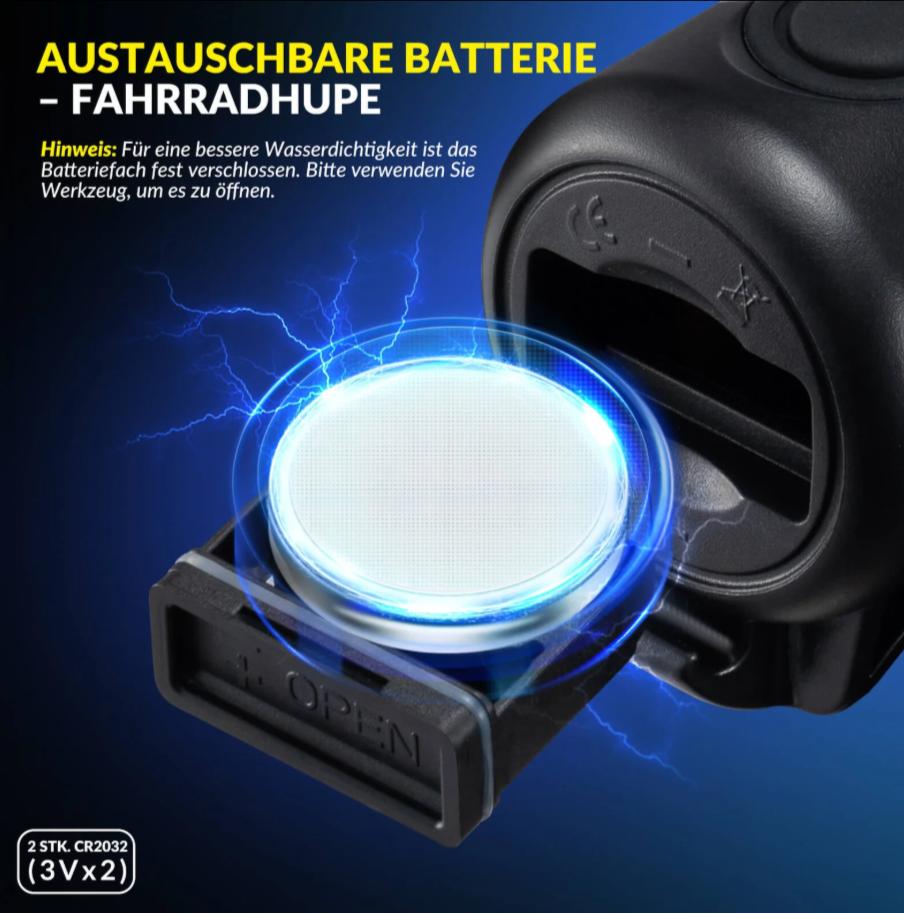 ROCKBROS campana eléctrica para bicicleta – 120 dB de sonido, recargable por USB e impermeable IPX4 para tu seguridad, perfecta para bicicleta eléctrica, MTB y bicicleta infantil #Fahrradgadget #TikTokGadget #Fahrradklingel