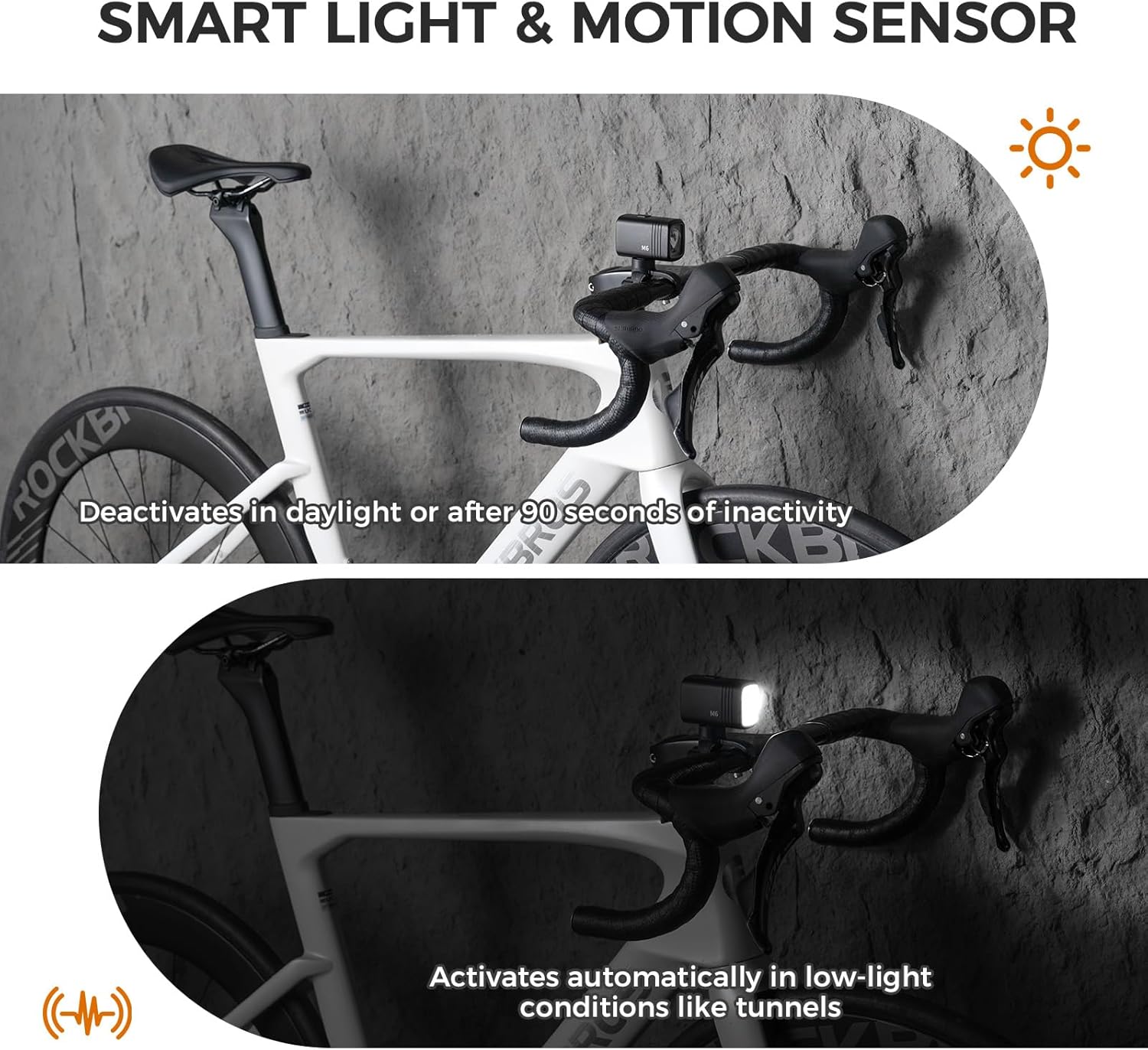 ROCKBROS 1000LM Bike Headlight with Smart Control