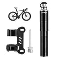 ROCKBROS bomba de aire, bomba de mano, válvulas Schrader y Presta, de aluminio, compacta, con refuerzo de presión de 110 PSI, con manguera oculta y tapa antipolvo, para bicicleta