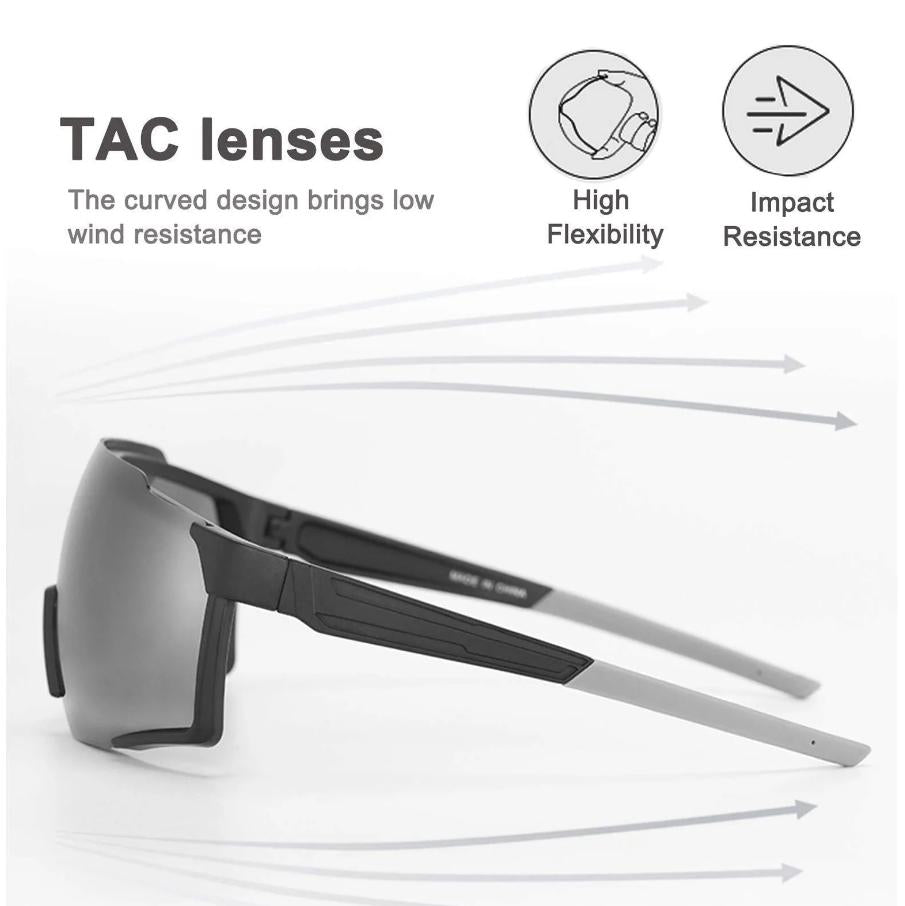 ROCKBROS-gafas de sol polarizadas para deportes al aire libre con , protección UV400, lentes HD y diseño de moda