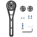 ROCKBROS soporte universal aerodinámico para ordenador de bicicleta – soporte GPS robusto compatible con Garmin, Wahoo & Bryton, fijación estable en el manillar incl.Adaptador para cámara de acción, giratorio, fácil de montar, ideal para ciudad & MTB