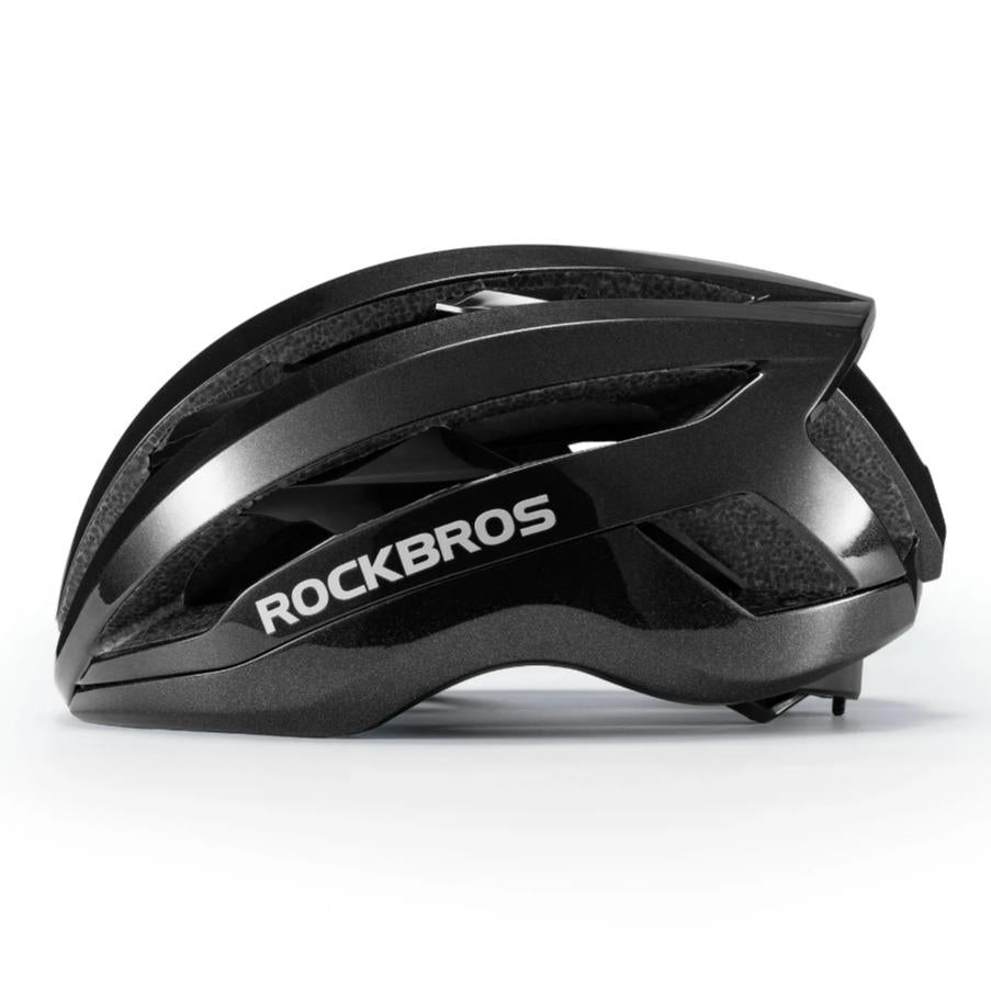 ROCKBROS Casco de bicicleta ligero certificado CE LK-79 con marco interior reforzado, carcasa exterior de policarbonato (PC), espuma EPS, sistema de ventilación y cierre magnético rápido, peso de 284 g