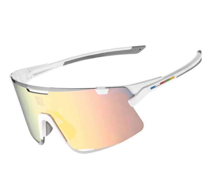 ROCKBROS Road-to-Sky BOUNDLESS Gafas de Ciclismo Fotocromáticas – Cristales & Varillas Intercambiables, TAC Polarizadas & Revestimiento REVO, Protección UV400, Ultraligeras 25g Montura TR, Ergonómicas, Ideales para Ciclismo, Correr, Senderismo & Exterior