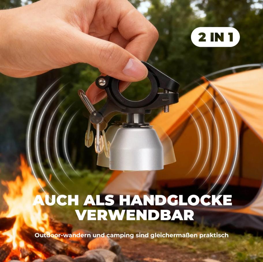 ROCKBROS campana de bicicleta mini 90 dB aleación de cobre universal compatible con manillares de 22,2 mm & 31,8 mm instalación rápida montaje antivibración bike bell