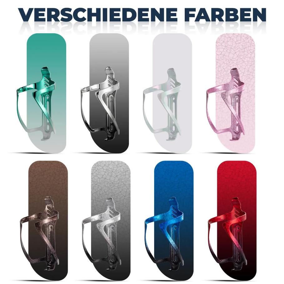 ROCKBROS Portabidones para bicicleta Portabotellas de bebidas Resistente de aleación de aluminio Ligero 8 Color Aleación de aluminio cromada Resistente a la intemperie y resistente Fácil de instalar Universal Compatible