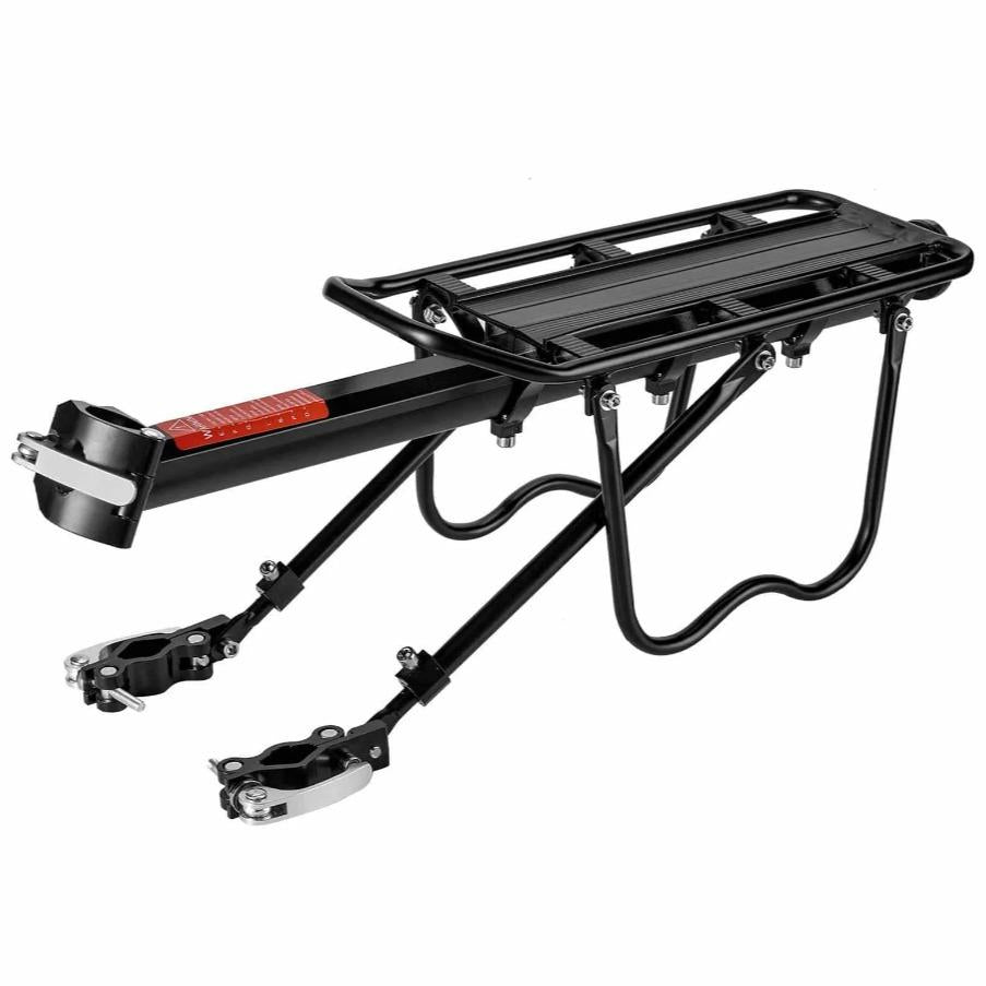ROCKBROS portapaciente de bicicleta de aluminio robusto y ligero para MTB/trekking de 24–29 inch con guardabarros y reflector, ideal para ir al trabajo y bikepacking