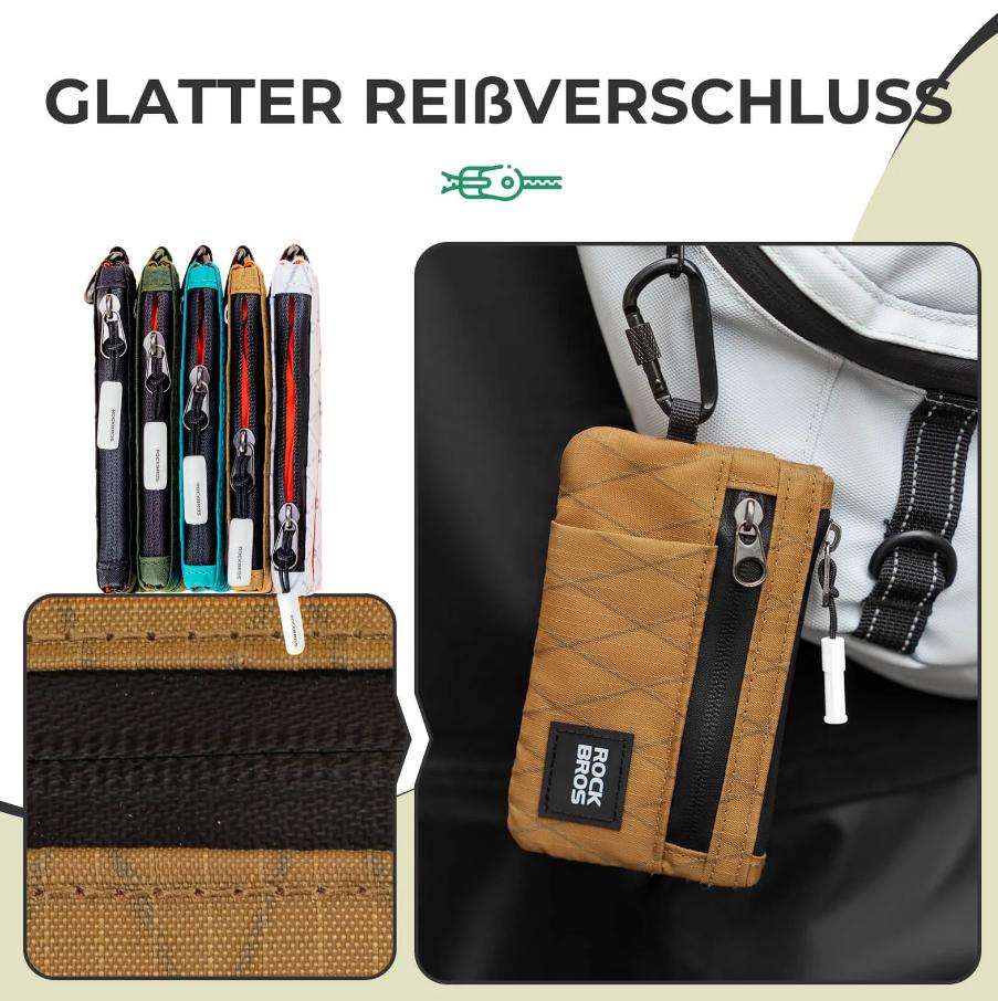 CARTERA COMPACTA ROCKBROS ️Para tarjetas y efectivo  Perfecta para el día a día, deporte y viajes ️Elegante, ligera y práctica – tu inteligente compañero de diario