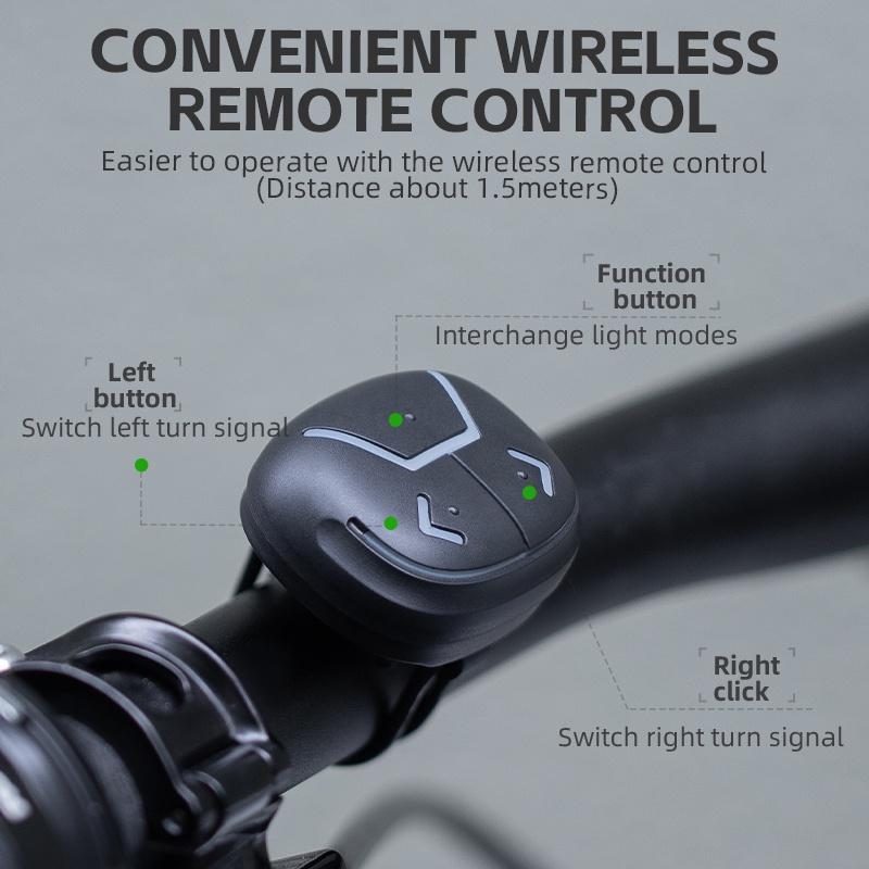 Luz trasera para bicicleta con sensor inteligente y función de luz de freno