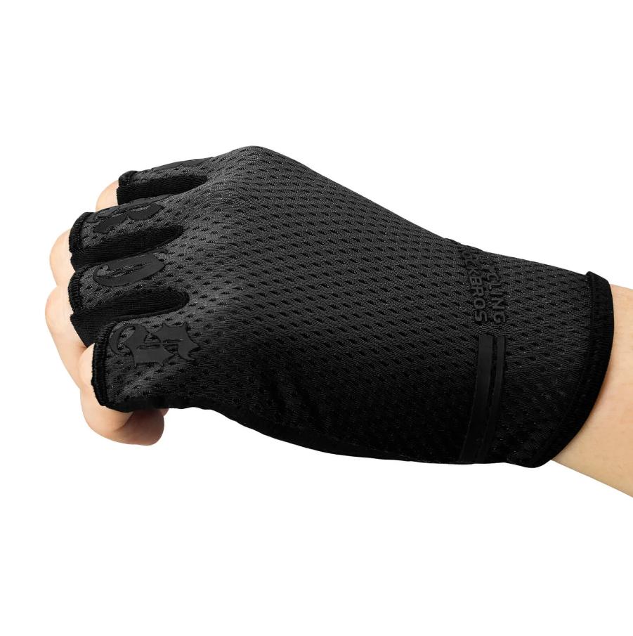 ROCKBROS Guantes de Ciclismo de Medio Dedo Antideslizantes Acolchados Absorción de Impactos Transpirables Tejido de Malla para Circulación de Aire y Comodidad Ideal para Ciclismo Correr y Senderismo