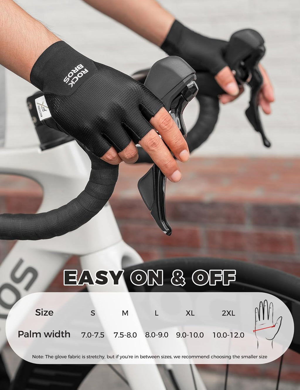 Guantes de bicicleta de medio dedo