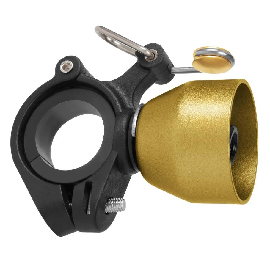 ROCKBROS campana de bicicleta mini 90 dB aleación de cobre universal compatible con manillares de 22,2 mm & 31,8 mm instalación rápida montaje antivibración bike bell
