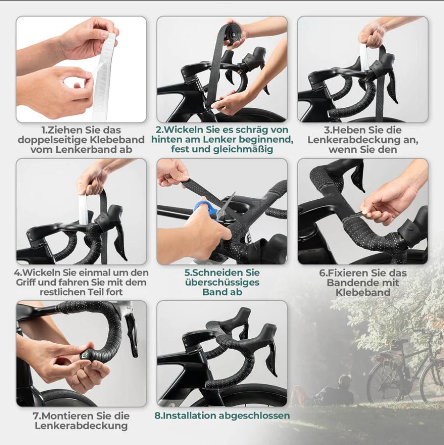 ROCKBROS Cinta para manillar de bicicleta Cinta de agarre larga 220cm para MTB Bicicleta de carretera Cuatro colores