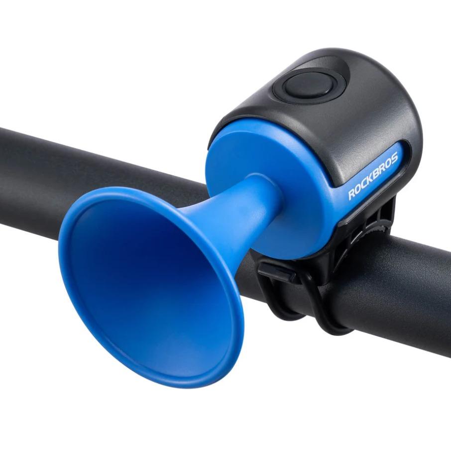 ROCKBROS campana eléctrica para bicicleta – 120 dB de sonido, recargable por USB e impermeable IPX4 para tu seguridad, perfecta para bicicleta eléctrica, MTB y bicicleta infantil #Fahrradgadget #TikTokGadget #Fahrradklingel