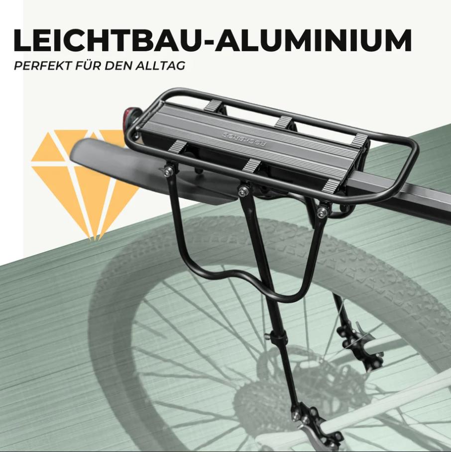 ROCKBROS portapaciente de bicicleta de aluminio robusto y ligero para MTB/trekking de 24–29 inch con guardabarros y reflector, ideal para ir al trabajo y bikepacking