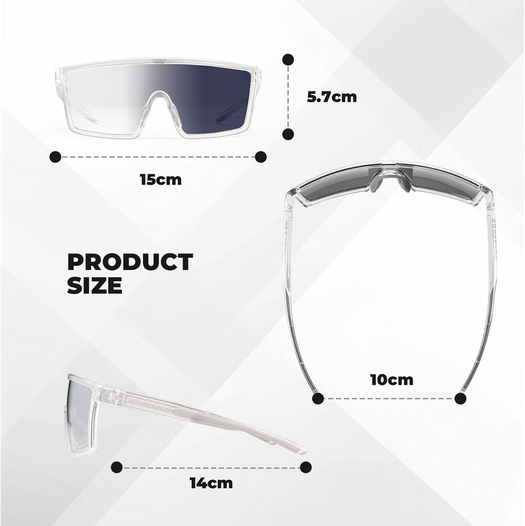 Gafas de ciclismo ROCKBROS con tinte automático para hombres y mujeres, gafas fotocromáticas UV400, gafas deportivas con montura TR90 ultraligeras para bicicleta y MTB, ideales para pesca