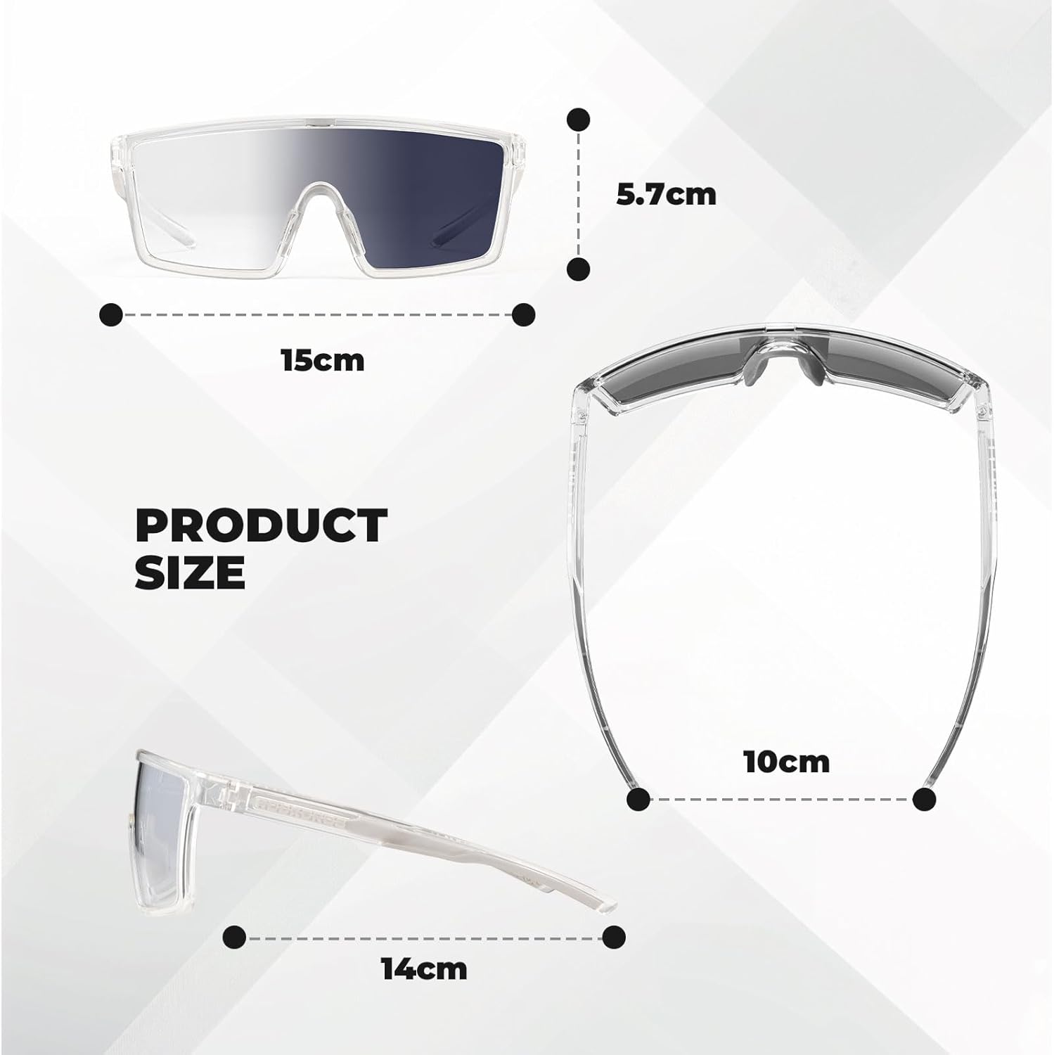 Gafas de ciclismo ROCKBROS con tinte automático para hombres y mujeres, gafas fotocromáticas UV400, gafas deportivas con montura TR90 ultraligeras para bicicleta y MTB, ideales para pesca