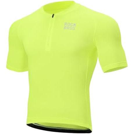 ROCKBROS Camiseta Ciclismo Hombre Manga Corta Camisetas de Ciclismo Maillot Ciclismo Bicicleta Carretera Transpirable Ropa de Ciclismo Secado Rápido para Bicicleta de Carretera Montaña Ciclismo