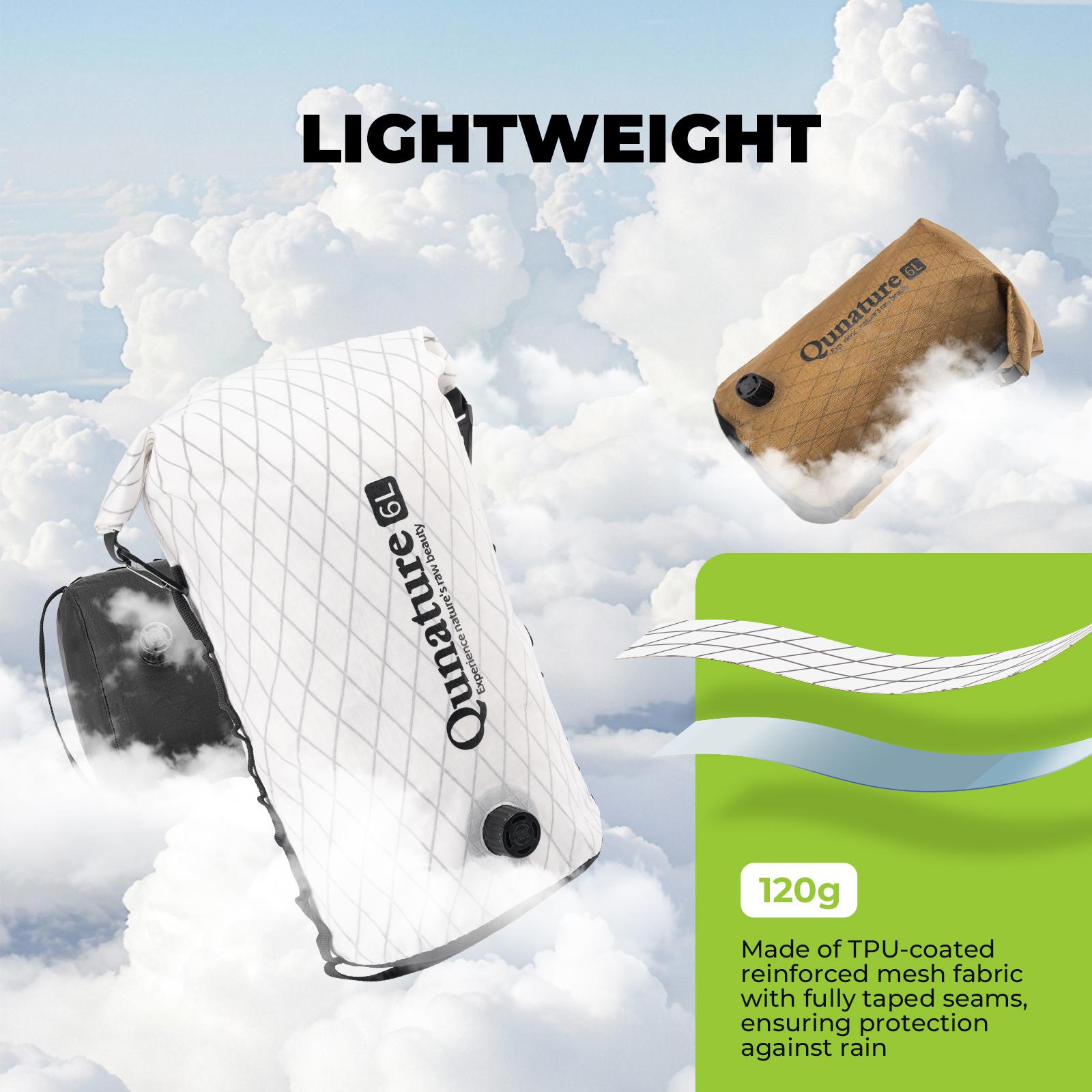 ROCKBROS Qunature bolsa de manillar 12L impermeable & ligera para bicicleta y outdoor gran capacidad para aventuras al aire libre ultraligera 100% resistente al agua accesorios para bicicletas de ciudad ciclismo