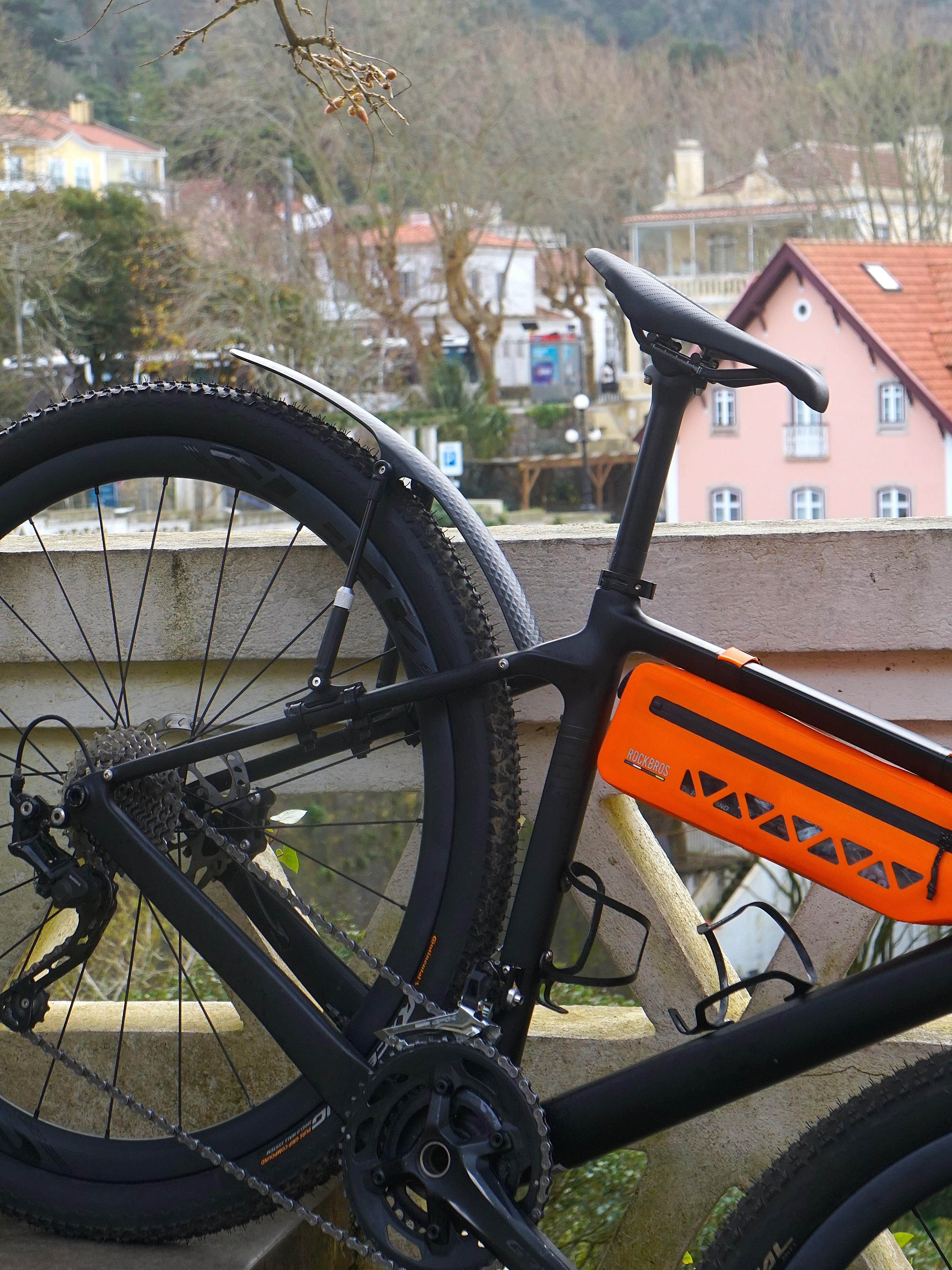 ROCKBROS set de guardabarros para bicicleta 27,5", liberación rápida, ligeros para bici de carretera y MTB, ángulo ajustable, protección contra salpicaduras rápida, material de PP para lluvia, gravel, desplazamientos y ciclismo al aire libre