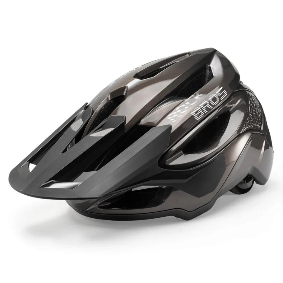 ROCKBROS casco de bicicleta certificado CE con 16 aberturas de aire y sistema de ventilación, protección contra impactos certificada, visera amplia, forro interior desmontable, ajustable para jóvenes y adultos