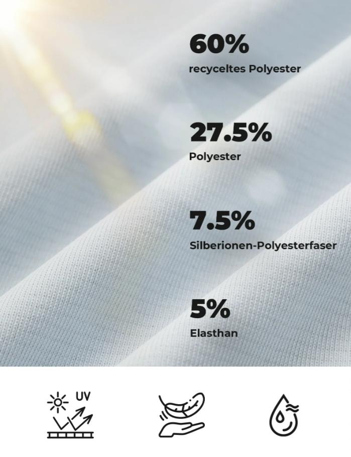 ROCKBROS camiseta de ciclismo de manga larga para mujer – antibacteriana, protección UV, reflectante con salida de pelo y ventana para reloj inteligente