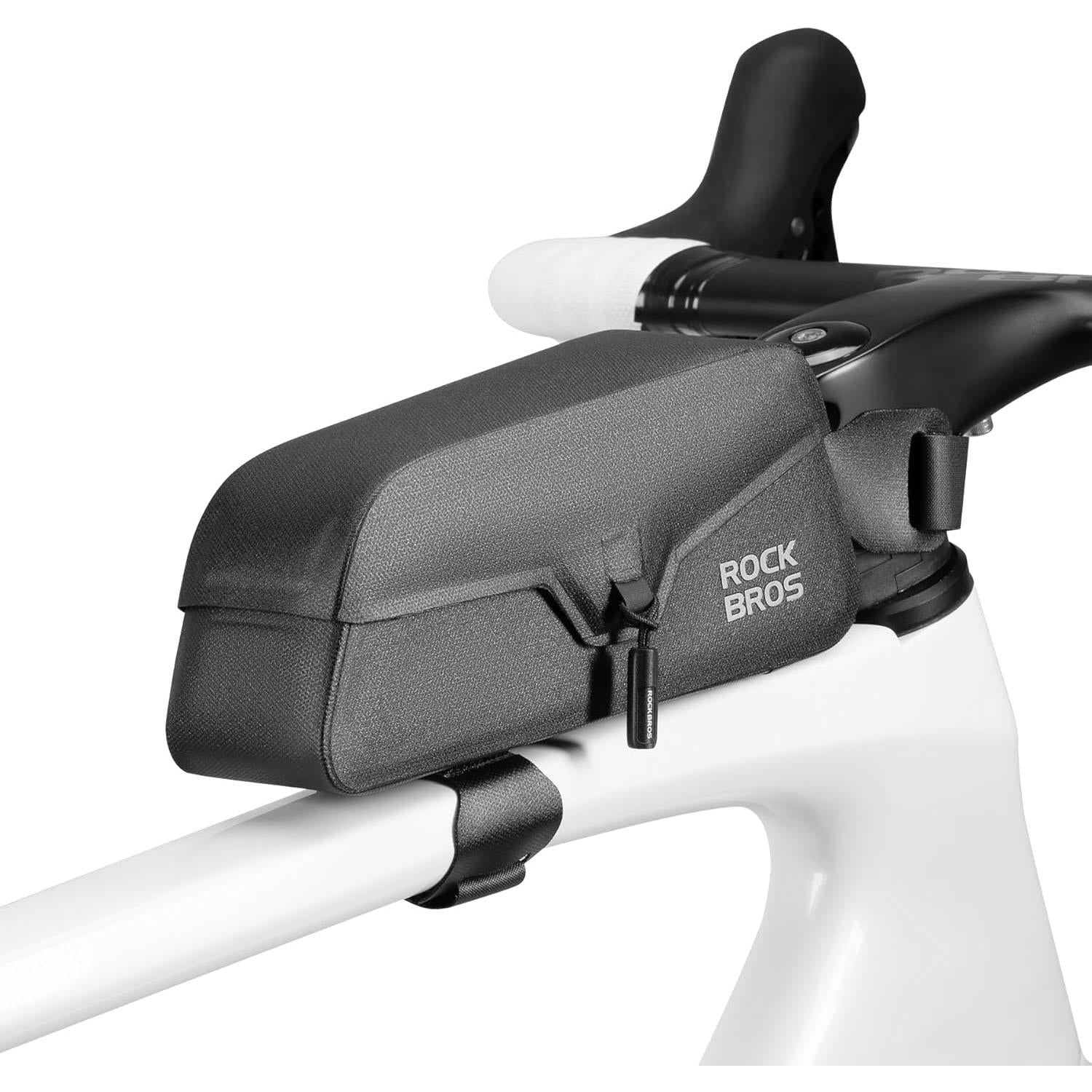 ROCKBROS bolsa de tubo superior magnética 100 % impermeable – apertura rápida de una sola mano, compacta y a prueba de viento – ideal para bicicleta de carretera, MTB y bikepacking – #BikeBag #CyclingEssentials