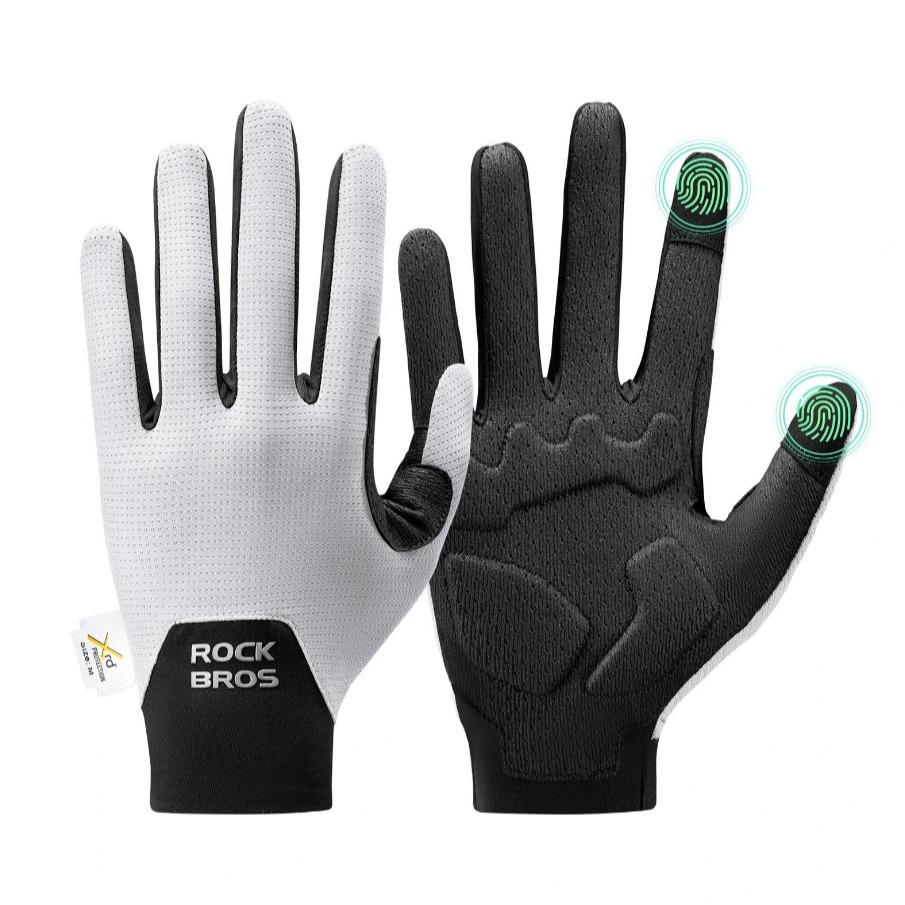Guantes de bicicleta ROCKBROS con amortiguación de impactos