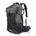 ROCKBROS mochila de trekking 35L resistente al agua, material de nylon robusto, gran capacidad, varios compartimentos, sistema de transporte cómodo, detalles de seguridad, mochila de senderismo versátil para caminatas de 1-2 días o viajes de 3 días