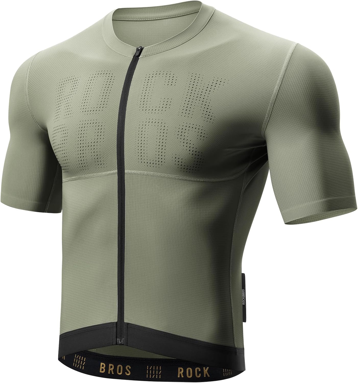 ROCKBROS camiseta de ciclismo para hombre de manga corta, transpirable y de secado rápido, con bolsillos traseros, para ciclismo en carretera y deportes al aire libre