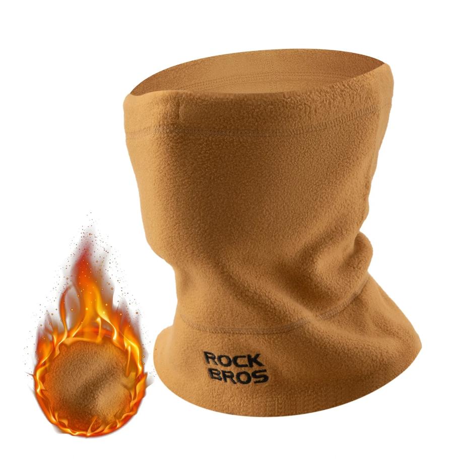 ROCKBROS bufanda de invierno para hombre y mujer – calentador de cuello de forro polar, pañuelo multifunción cortavientos como mascarilla de esquí, gorra, cubrecuello para esquiar, moto, correr, ciclismo y actividades al aire libre