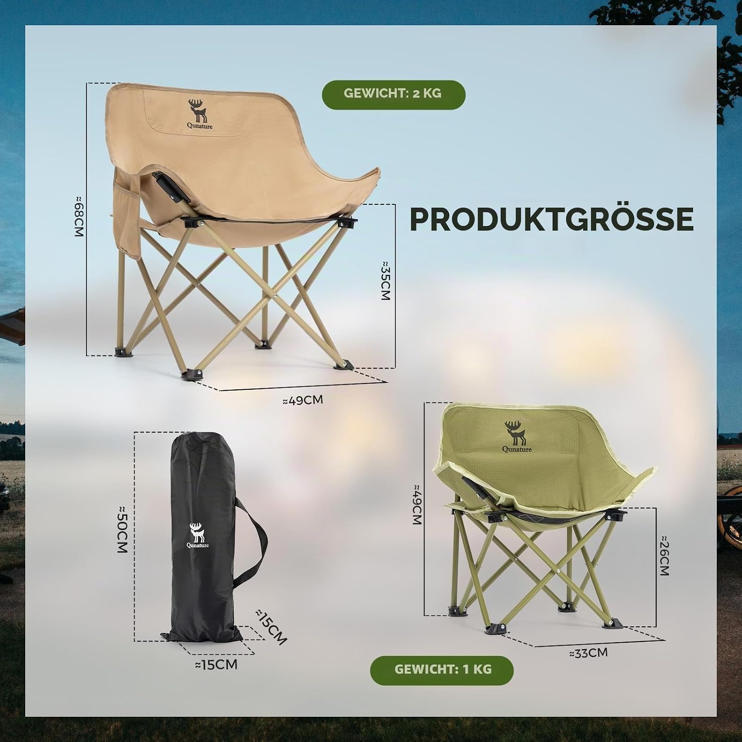 Silla De Camping Plegable Para Niños Y Padres