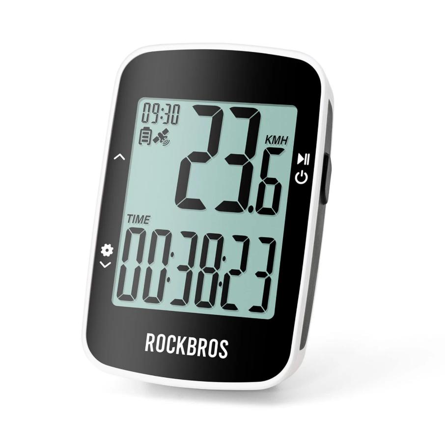 ROCKBROS computadora de bicicleta inalámbrica R1 con seguimiento GPS preciso, pantalla HD de 2.3", impermeable IPX7, batería de 18 horas para largas distancias