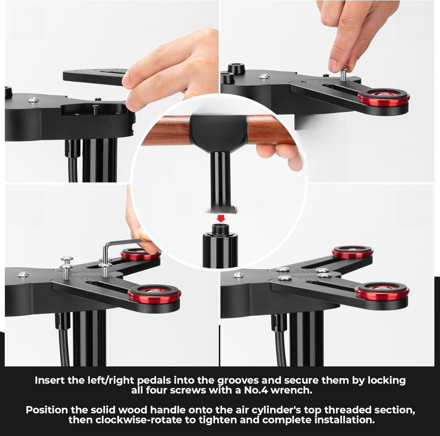 ROCKBROS soporte para bomba de bicicleta 240 PSI con manómetro, bomba de aire, bomba de bicicleta para motocicleta, e-bike, balón, neumáticos de coche, bomba de aire de pie