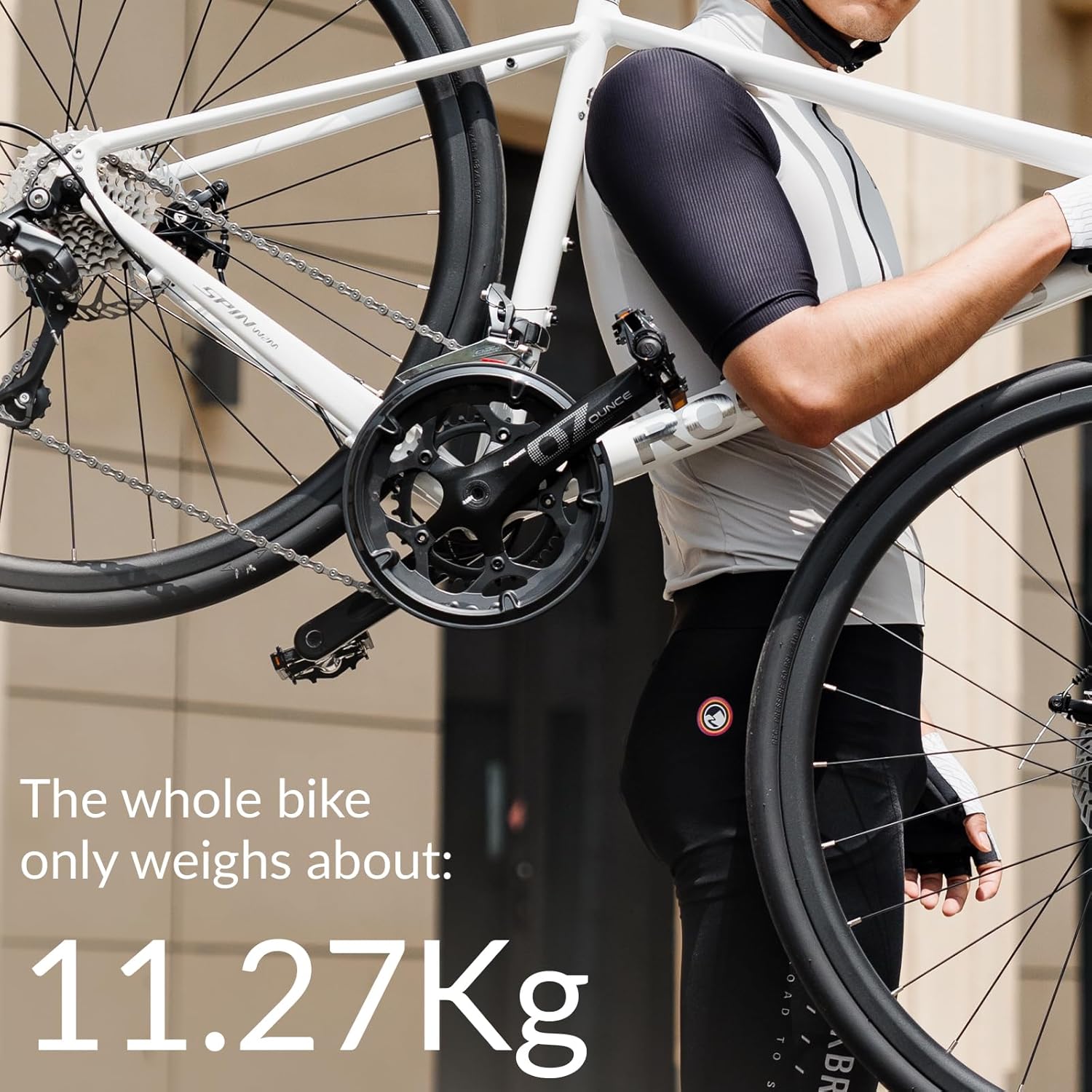 BICICLETAS DE CARRETERA ROCKBROS SPIN W2M, marco de aluminio, Shimano Claris 2×8 velocidades, frenos de disco mecánicos, bicicleta ligera para mujeres y hombres, comodidad y control en viajes largos