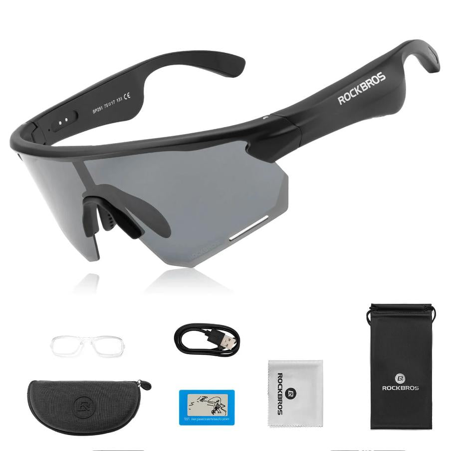 ROCKBROS Gafas electrónicas Gafas inteligentes de ciclismo – Fotocromáticas & Polarizadas Se adaptan a la luz en segundos Perfectas para bicicleta de carretera & MTB #GafasCiclismo #GafasDeportivas #TikTokGadget