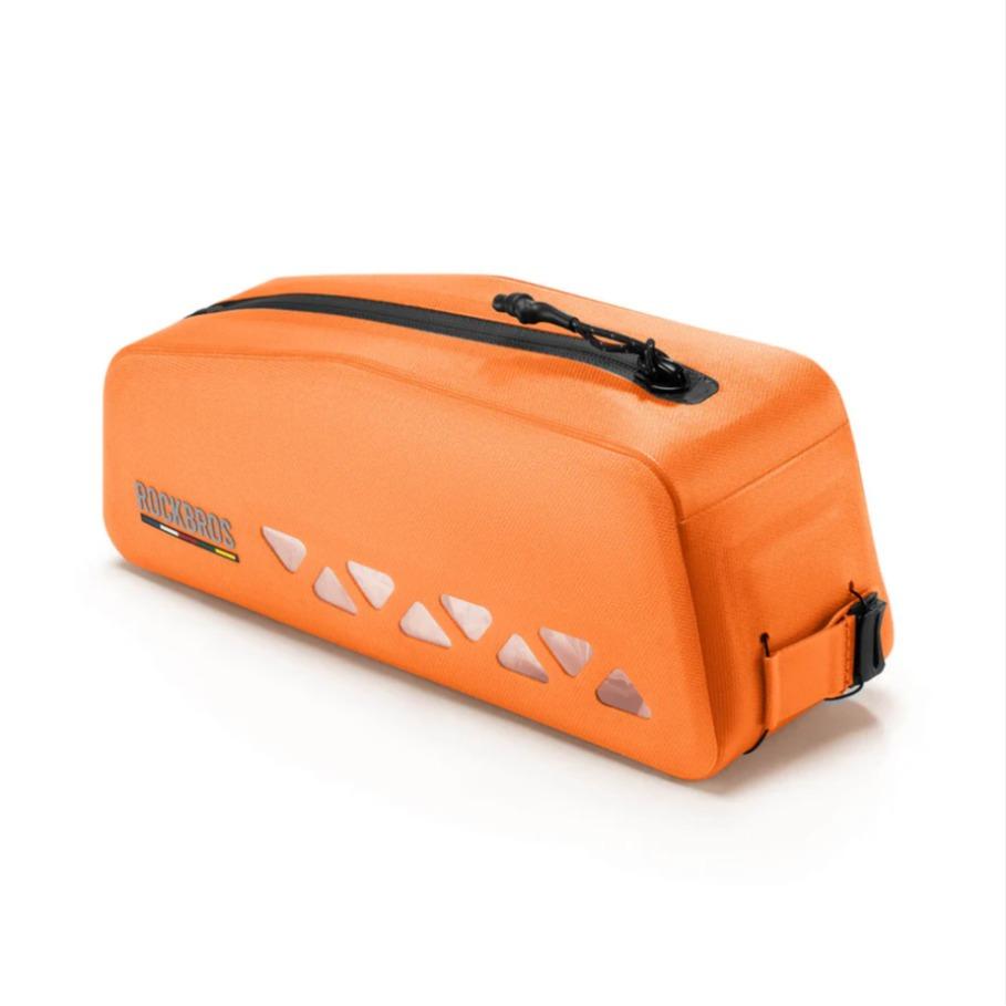 ROCKBROS ROAD TO SKY #Bikepacking bolsa de tubo superior 100% impermeable 1L con protección para lluvia intensa sistema de cierre giratorio bolsa de cuadro perfecta para grava, MTB & #Ebike acceso rápido a snacks & móvil #Impermeable #Bolsa de bicicleta