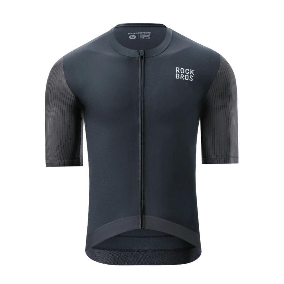 ROCKBROS camiseta de ciclismo para hombre de manga corta – transpirable, reflectante