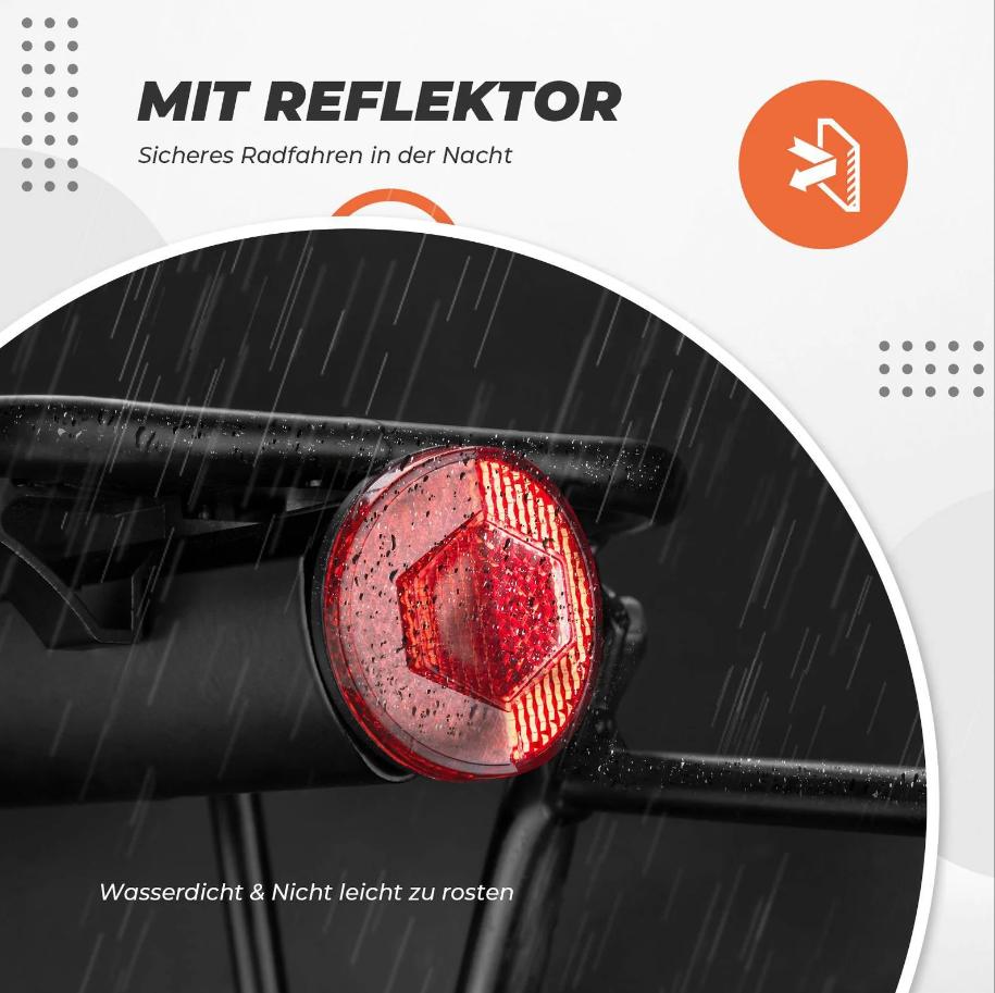 ROCKBROS portapaciente de bicicleta ajustable con cierre rápido y reflector, aleación de aluminio, diámetro de 10,37 mm, capacidad de carga de 75 kg, práctico y rápido para bicicletas de 24–29 inch
