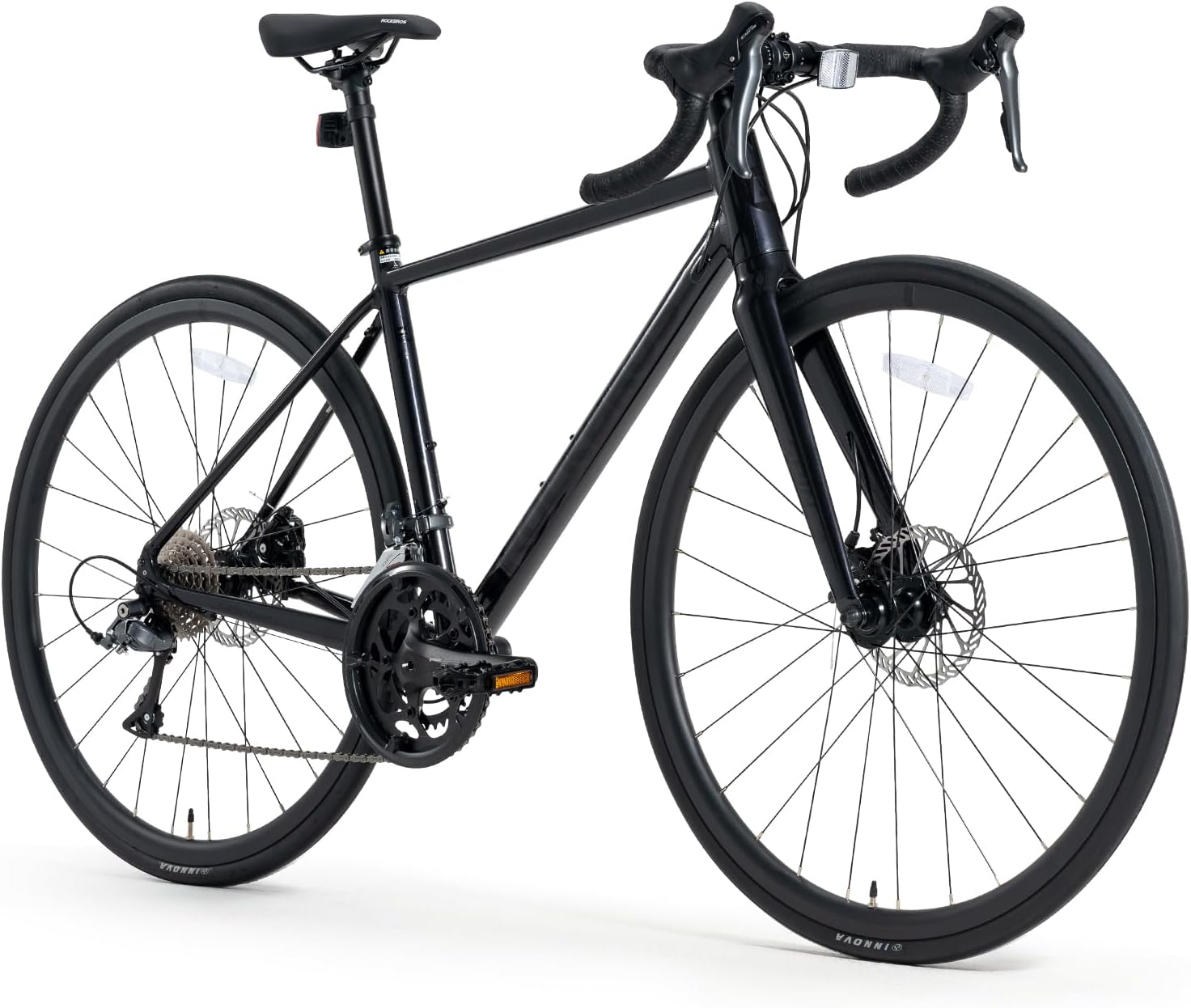 BICICLETAS DE CARRETERA ROCKBROS SPIN W2M, marco de aluminio, Shimano Claris 2×8 velocidades, frenos de disco mecánicos, bicicleta ligera para mujeres y hombres, comodidad y control en viajes largos