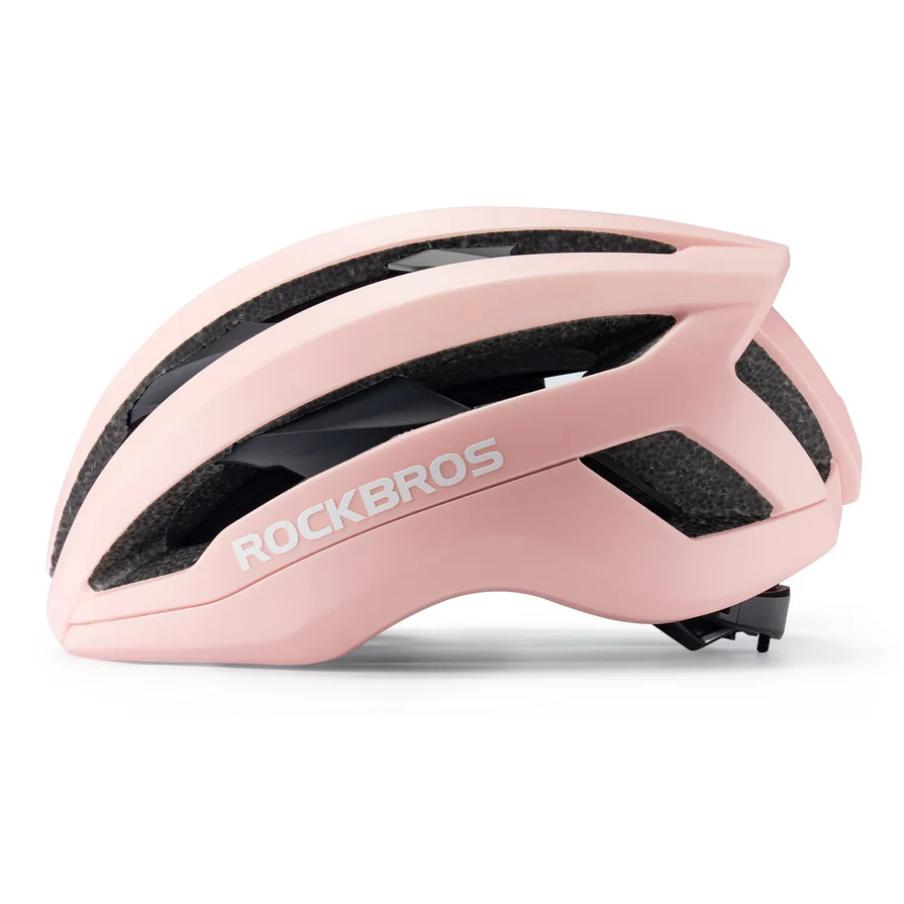ROCKBROS Casco de bicicleta ligero certificado CE LK-79 con marco interior reforzado, carcasa exterior de policarbonato (PC), espuma EPS, sistema de ventilación y cierre magnético rápido, peso de 284 g