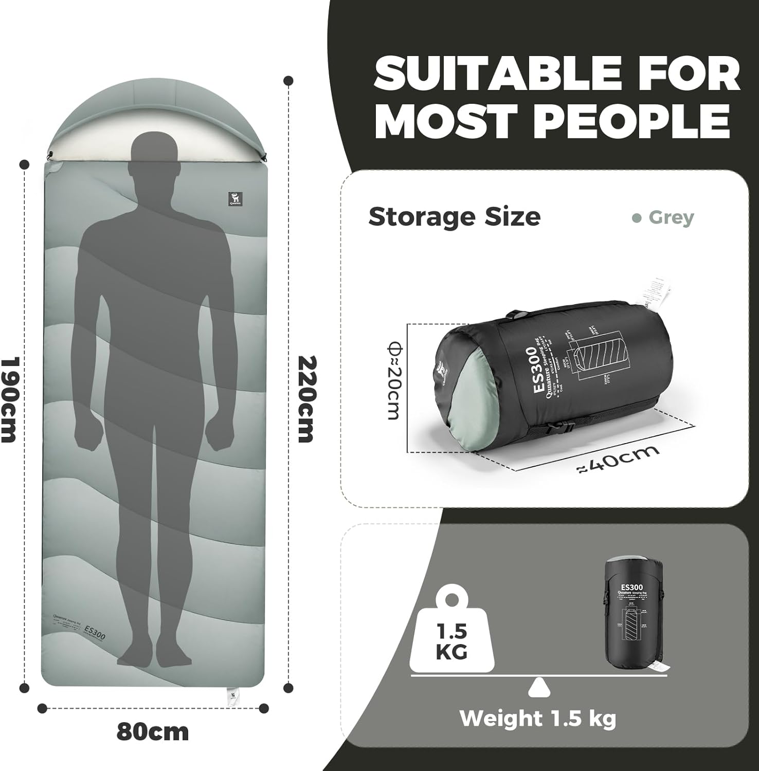 ROCKBROS saco de dormir ultraligero 4 estaciones 6-12°C para adultos al aire libre camping calidez de invierno protección contra el frío portátil hogar persona individual manta con cremallera