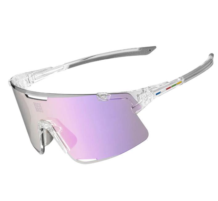 ROCKBROS Road-to-Sky BOUNDLESS Gafas de Ciclismo Fotocromáticas – Cristales & Varillas Intercambiables, TAC Polarizadas & Revestimiento REVO, Protección UV400, Ultraligeras 25g Montura TR, Ergonómicas, Ideales para Ciclismo, Correr, Senderismo & Exterior