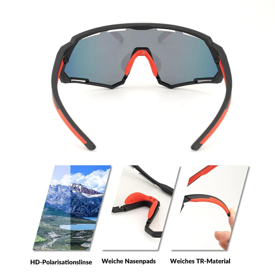 ROCKBROS Gafas Ciclismo 2 en 1 Gafas Deportivas Polarizadas & Fotocromáticas