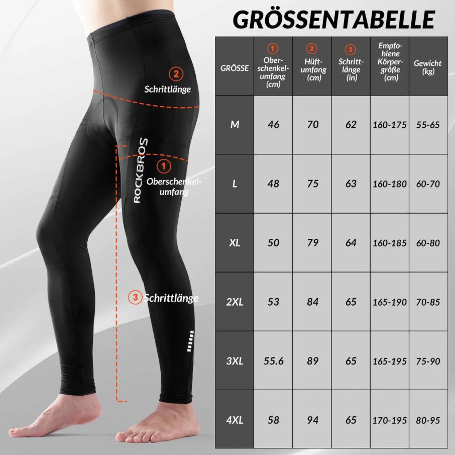Pantalones de Ciclismo Acolchados para Hombre Transpirables Otoño/Primavera
