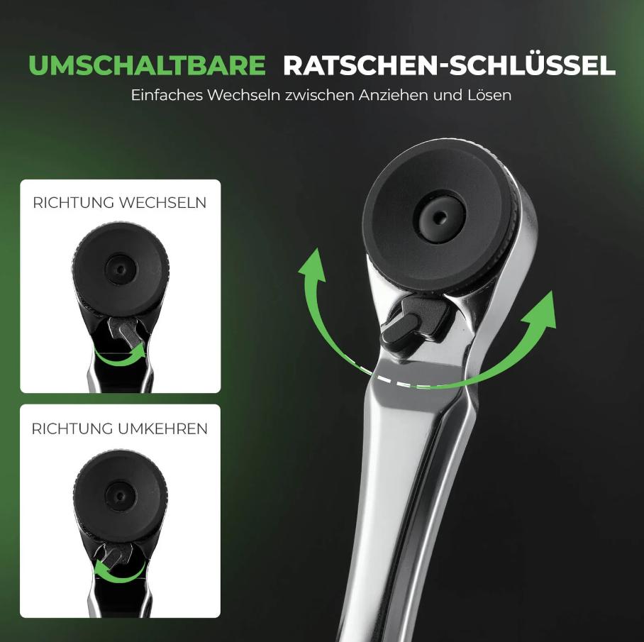 ROCKBROS set de herramientas magnético para bicicleta con llave de vaso y cambio rápido de puntas, para transporte y reparaciones seguros