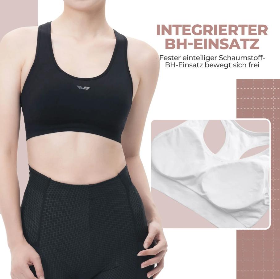 ROCKBROS TVI camiseta de ciclismo sin mangas para mujer con inserto de sujetador integrado, transpirable, para rutas de verano y entrenamientos intensos
