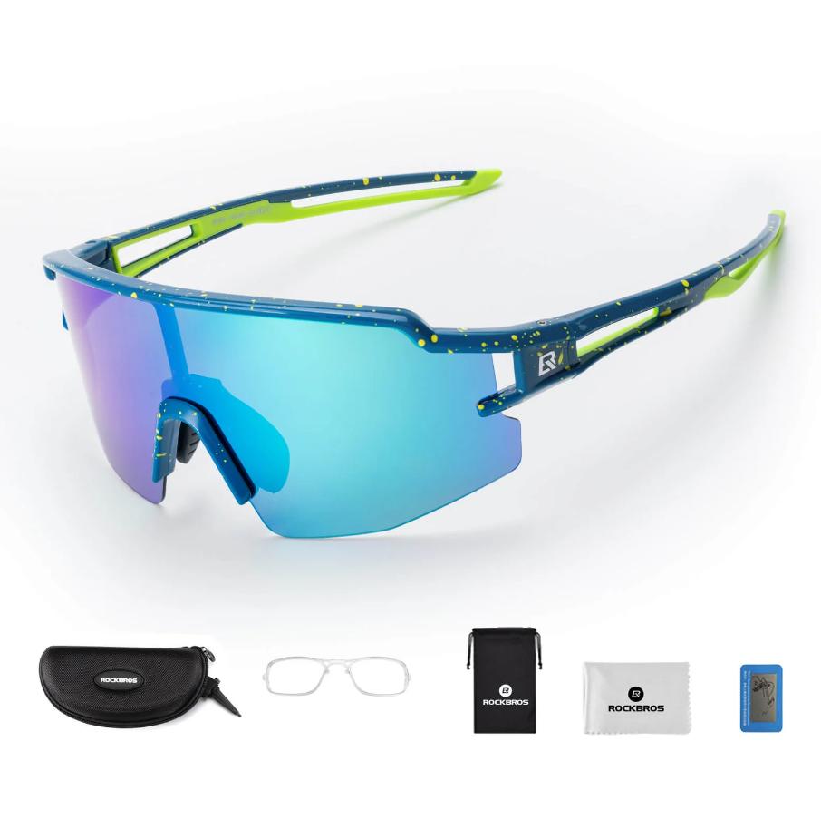 ROCKBROS Gafas Deportivas Polarizadas – Gafas de Ciclismo Antiviento con Protección UV400 ‍️ Ligeras, Estilosas y Resistentes – Perfectas para Ciclismo, Correr, Aire Libre & Urbano & Diario ️ Unisex